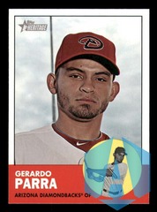 2012 Topps Heritage Gerardo Parra #449 Arizona Diamondbacks SP
